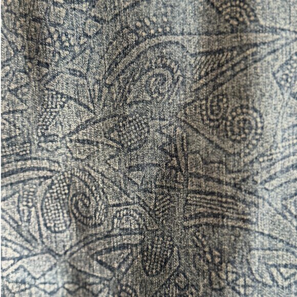 Chico’s Women’s Lightweight Denim Jacket - Abstract Print, Zipper Front, Pockets - Picture 8 of 9